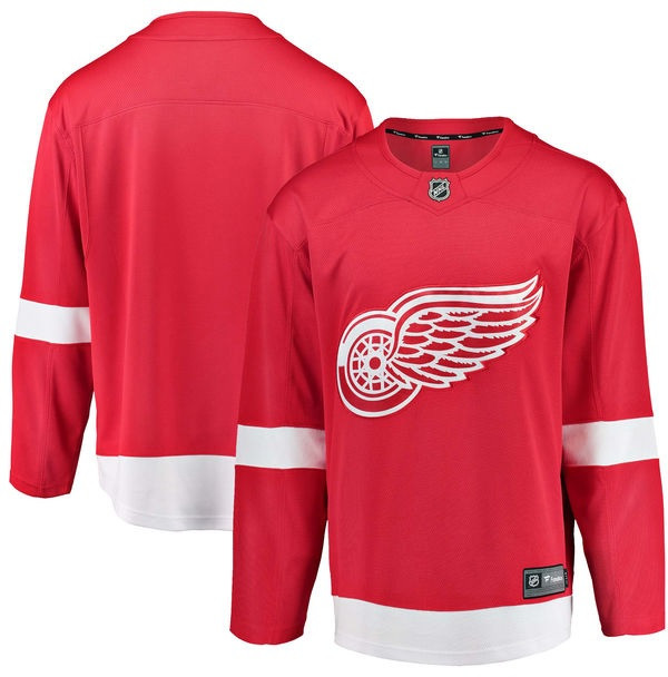 Detroit Red Wings Men S Fanatics Replica Home Jersey Red Detroit City Sports