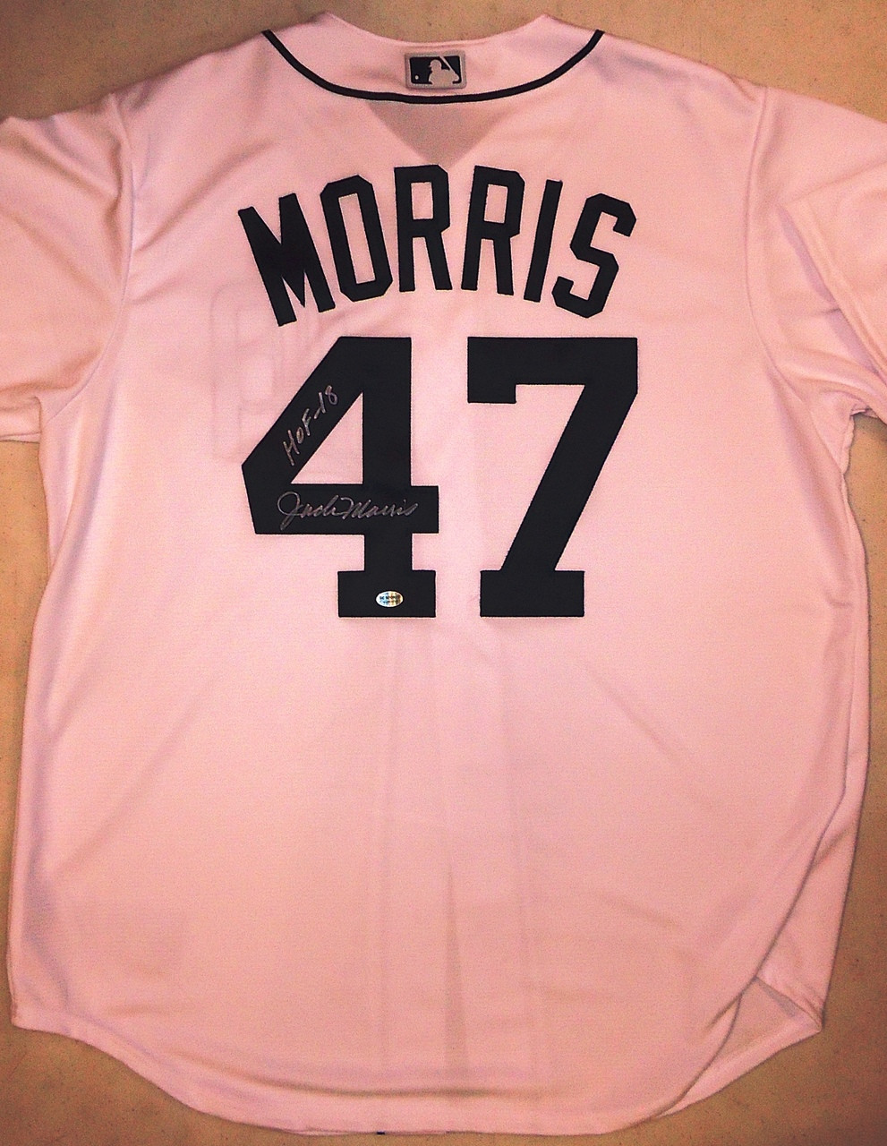 Jack Morris Autographed Detroit Tigers Nike Jersey Inscribed with