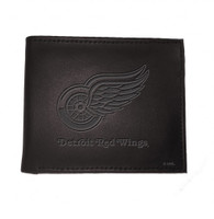 Detroit Red Wings My Evergreen Black BiFold Leather Wallet