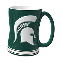 Michigan State University Boelter Brands Sculpted Coffee Mug - Green (14 oz)
