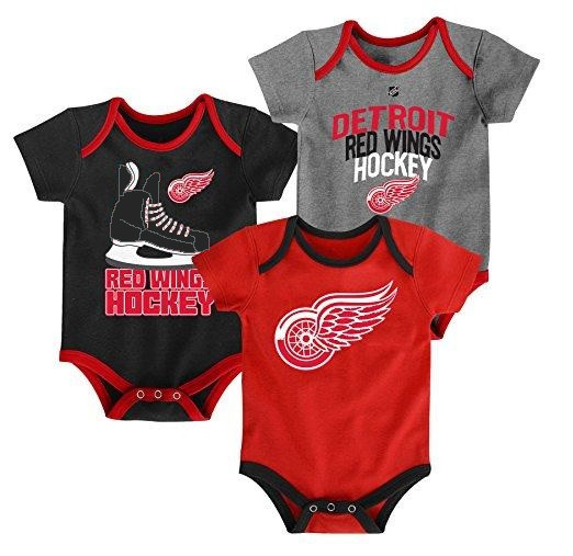 Detroit Red Wings Outerstuff Kid S 3 Piece Creeper Set Detroit City Sports
