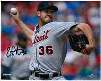 Luke Putkonen Autographed Detroit Tigers 8x10 Photo #3 - Close Up