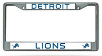 Detroit Lions Rico Industries Chrome Auto License Plate Frame