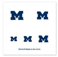 University Of Michigan Wincraft 4 Pack Temporary Nail Tattoos Detroit City Sports