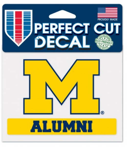 University Of Michigan Wincraft Alumni Perfect Cut 4 X5 Decal Detroit City Sports