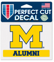 University of Michigan Wincraft "Alumni" Perfect Cut 4"x5" Decal