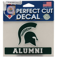 Michigan State University Wincraft "Alumni" Perfect Cut 4"x5" Decal