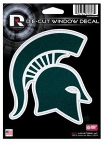 Michigan State University Rico 4 X5 Glitter Die Cut Window Decal Detroit City Sports