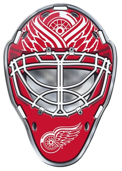 Detroit Red Wings Team ProMark Color Goalie Mask Auto Emblem - Detroit City  Sports