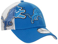 Detroit Lions Men's New Era QB Sneak 39THIRTY Flex Hat - Light Blue/White