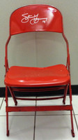 Steve Yzerman Autographed Joe Louis Arena Original Metal Folding Chair