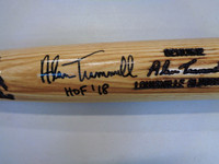 Alan Trammell Autographed Game Model Louisville Slugger Bat Inscribed "HOF 18"