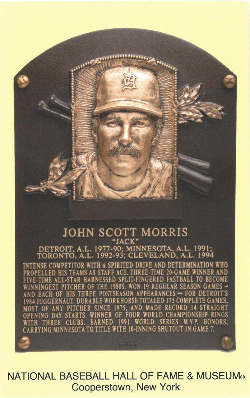 jack morris autographed hall