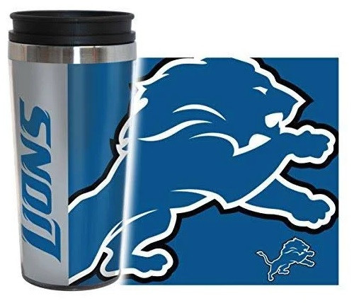 Detroit Lions 16 oz. Matte Finish Stainless Steel Pint - Sports Unlimited