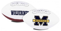 University of Michigan Rawlings Full Size Embroidered Signature Series Football