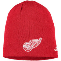 Detroit Red Wings Adidas Core Knit Beanie – Red