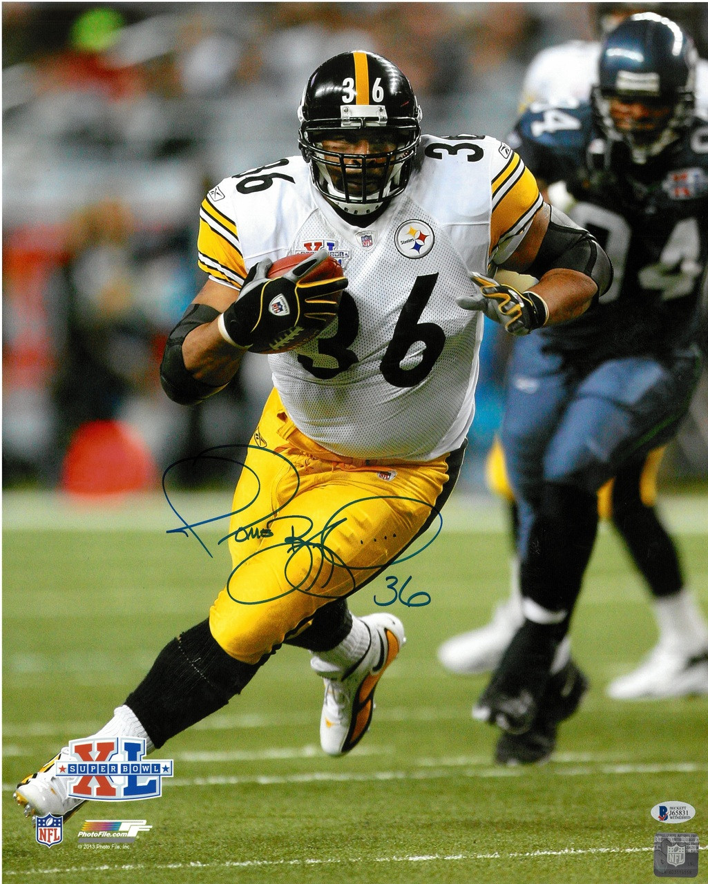 jerome bettis autographed football