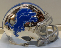 Kerryon Johnson Autographed Detroit Lions Chrome Mini Helmet
