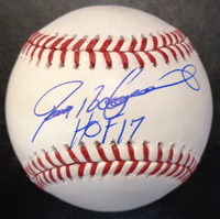 Ivan Rodriguez Autographed Baseball - Official Major League Ball w/ "HOF 17"