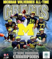 University of Michigan All-Time Greats Photo File 8x10 Photo