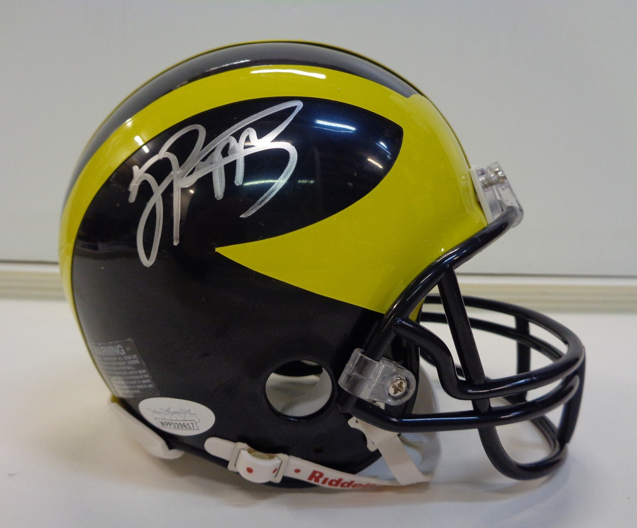 Jabrill Peppers Autographed Michigan Wolverines Mini Helmet