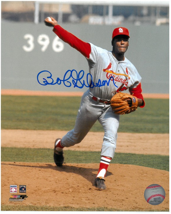 Bob Gibson Autographed St. Louis Cardinals 8x10 Photo #2