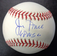 Jim Price Autographed Official Major League Baseball w/ "68 WSC"