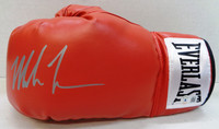Mike Tyson Autographed Everlast Synthetic Leather Boxing Glove - Red
