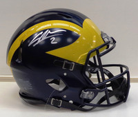 Charles Woodson Autographed Matte Riddell Authentic Full Size University of Michigan Helmet