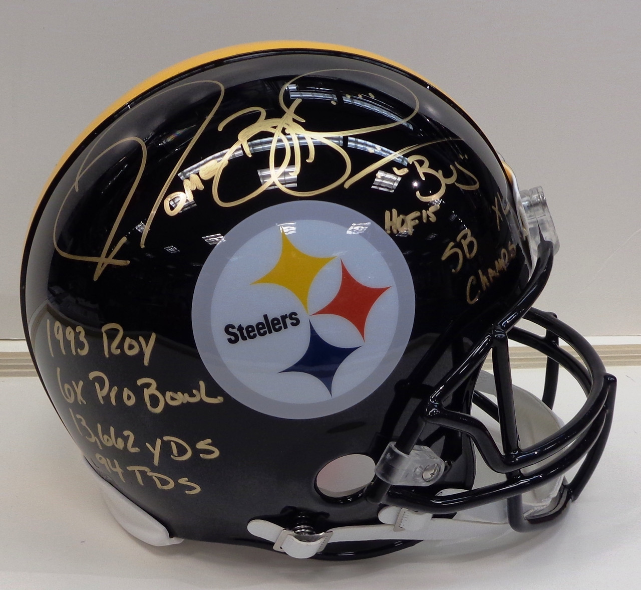 PSA/DNA Certified Authentic Jerome Bettis Autographed Signed Pittsburgh Steelers Alternate ICE Speed Mini Helmet 