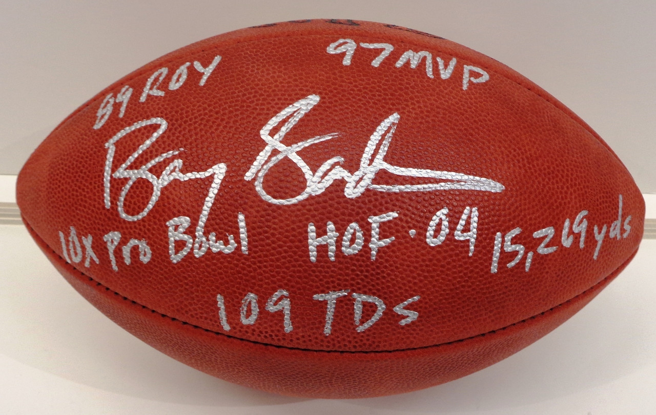 Barry Sanders Autographed Official Nfl Football Vintage Tagliabue