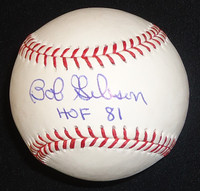 Bob Gibson Autographed Baseball - Official Major League Ball inscribed "HOF 81"