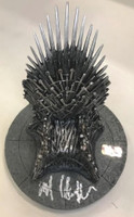 Kit Harington Autographed Game of Thrones Iron Throne 7" Replica
