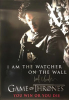 Kit Harington Autographed Game of Thrones 24×36 Poster - You Win Or You Die