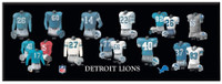 Detroit Lions Winning Streak 8'' x 24'' Uniform Evolution Plaque