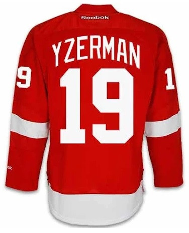 Detroit Red Wings Reebok Premier Home Jersey - Yzerman #19