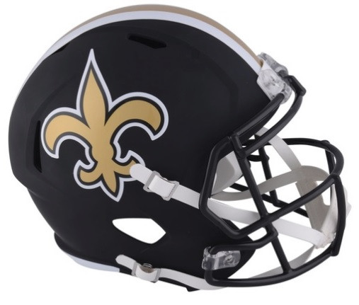 New Orleans Saints Riddell Black Matte Alternate Speed Mini