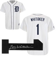 Lou Whitaker Autographed Home Detroit Tigers Nike Replica Jersey (Pre-Order)