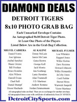 Diamond Deals Autographed Detroit Tigers Mystery 8x10 Photo Grab Bag