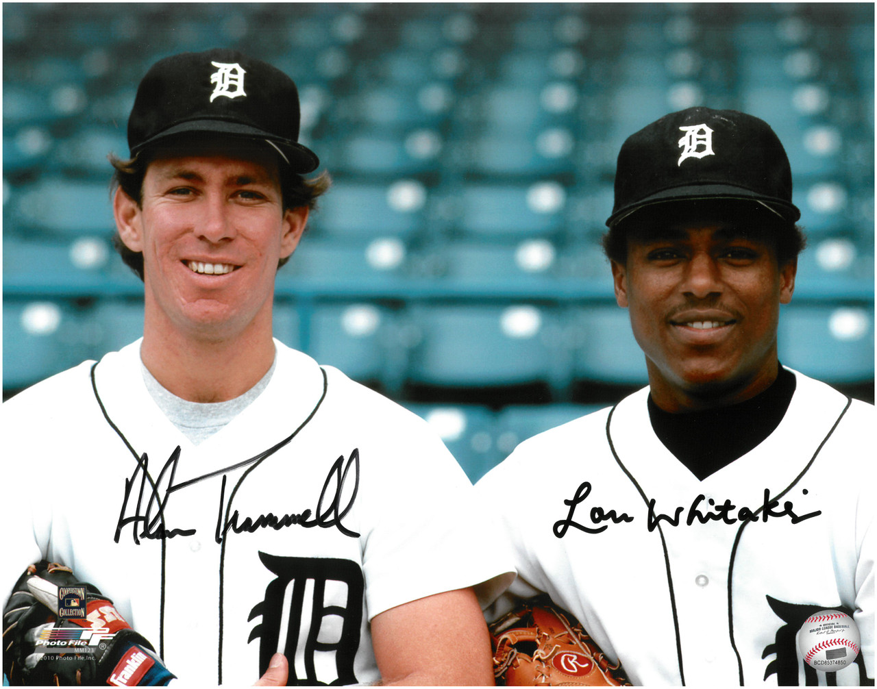 Alan Trammell and Lou Whitaker Autographed Detroit Tigers 11x14