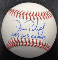 Dan Petry Autographed Baseball - Official Major League Ball w/"1984 WS Champs" Inscription