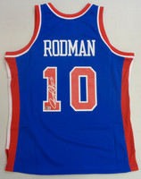 Dennis Rodman Autographed Mitchell & Ness Detroit Pistons Blue 1988-89 Jersey