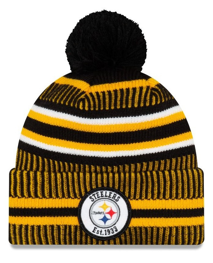Men S New Era Pittsburgh Steelers 2019 Nfl Sideline Home Official Logo Sport Knit Hat Detroit City Sports
