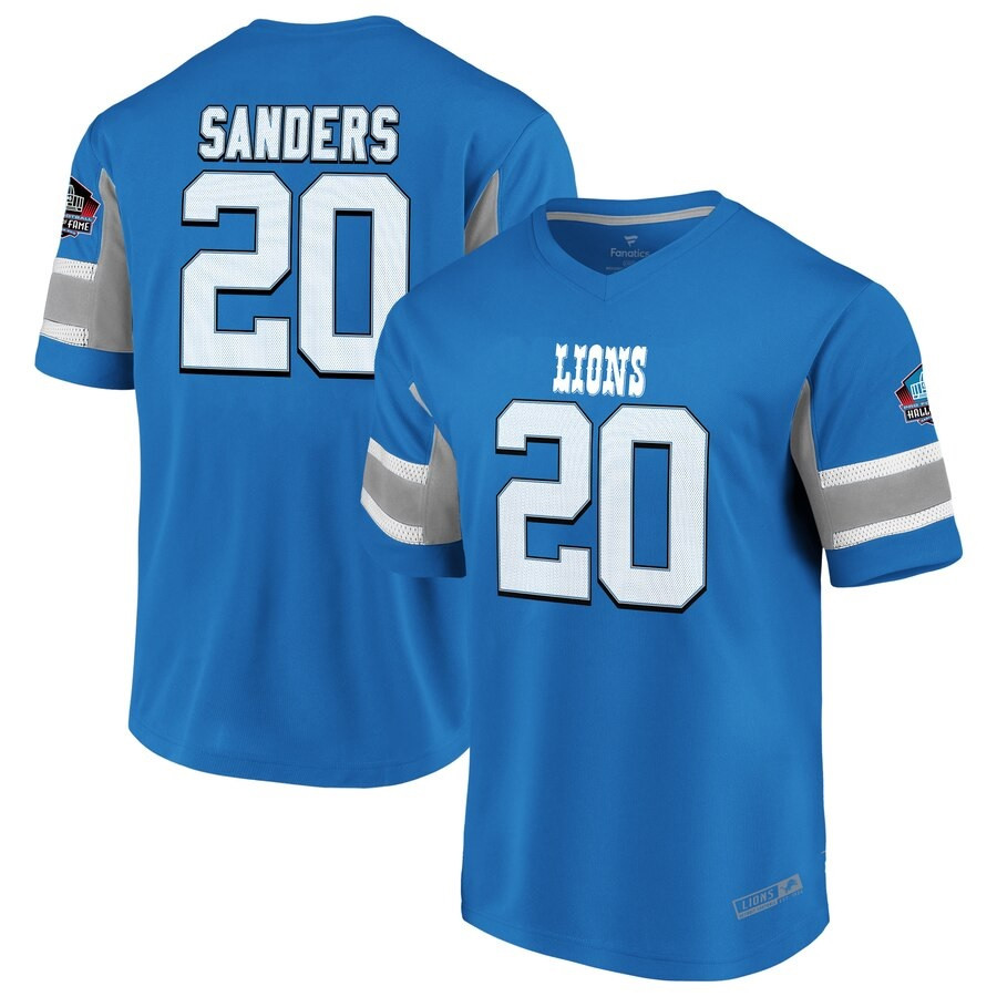 barry sanders hall of fame jersey