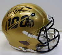 Barry Sanders Autographed Detroit Lions Full Size Authentic NFL 100th Anniversary Helmet