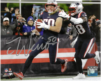 Chase Winovich Autographed New England Patriots 8x10 Photo #4 - 1st NFL Career Touchdown
