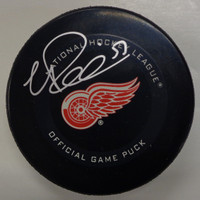 Valtteri Filppula Autographed Detroit Red Wings Game Model Puck