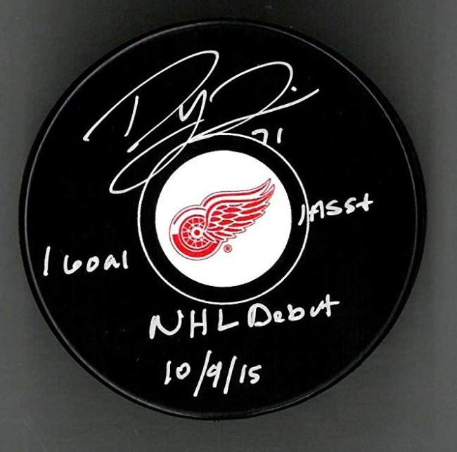 Dylan Larkin Autographed Detroit Red Wings Home Fanatics Jersey - Detroit  City Sports