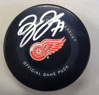 Dylan Larkin Autographed Detroit Red Wings 2019/20 Official Game Puck