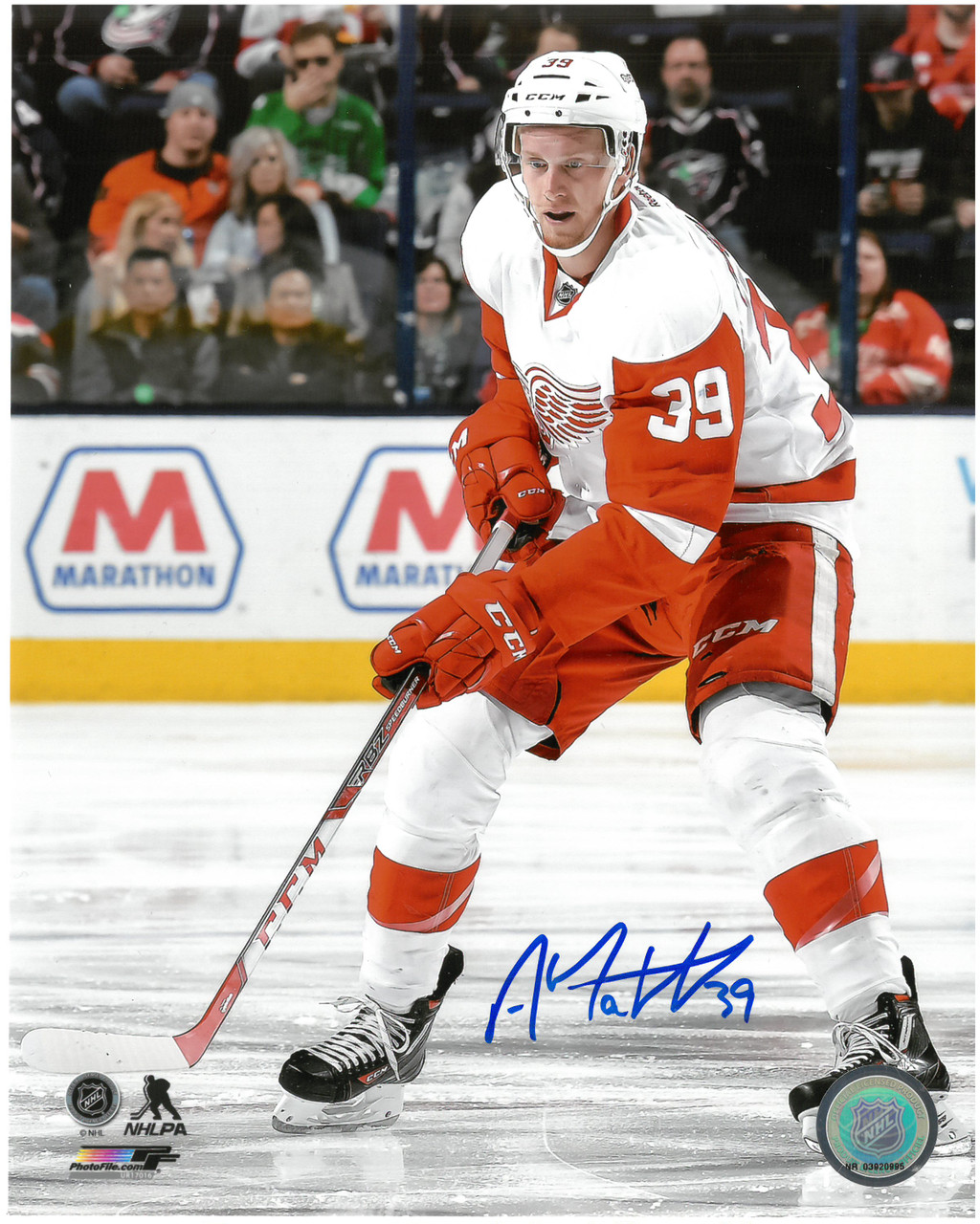 Anthony Mantha Autographed Detroit Red Wings 8x10 Photo #9 - Detroit City Sports